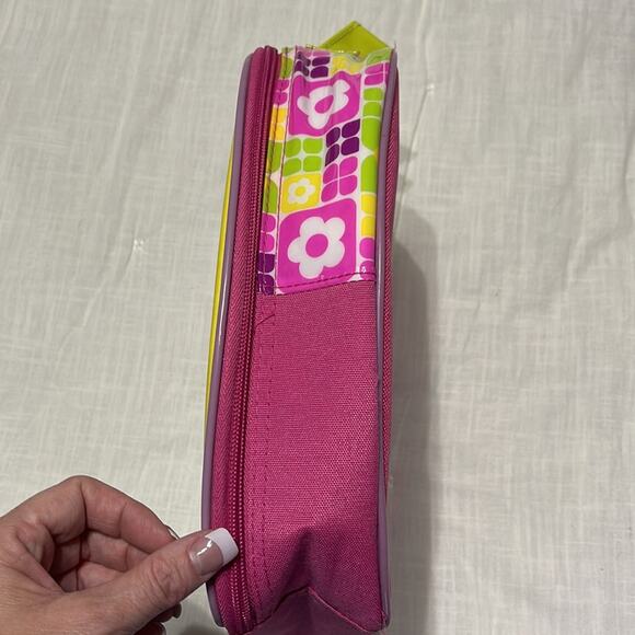 Polly pocket  zip open carry bag case pink yellow - Picture 7 of 12